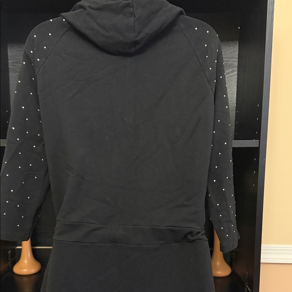 bebe Black Utility Jacket with Studded Details - Picture 7 of 9